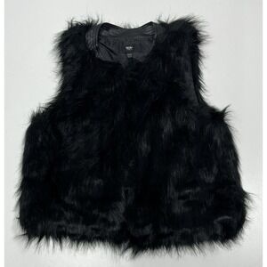Mossimo‎ Women's Black Faux Fur Vest Size XS